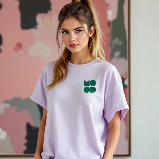 Graphic White Tee Lavender Graphic Tee– “Eat, Paint, Repeat” - The Mood Room By Madison Viddy Pop Art Prints