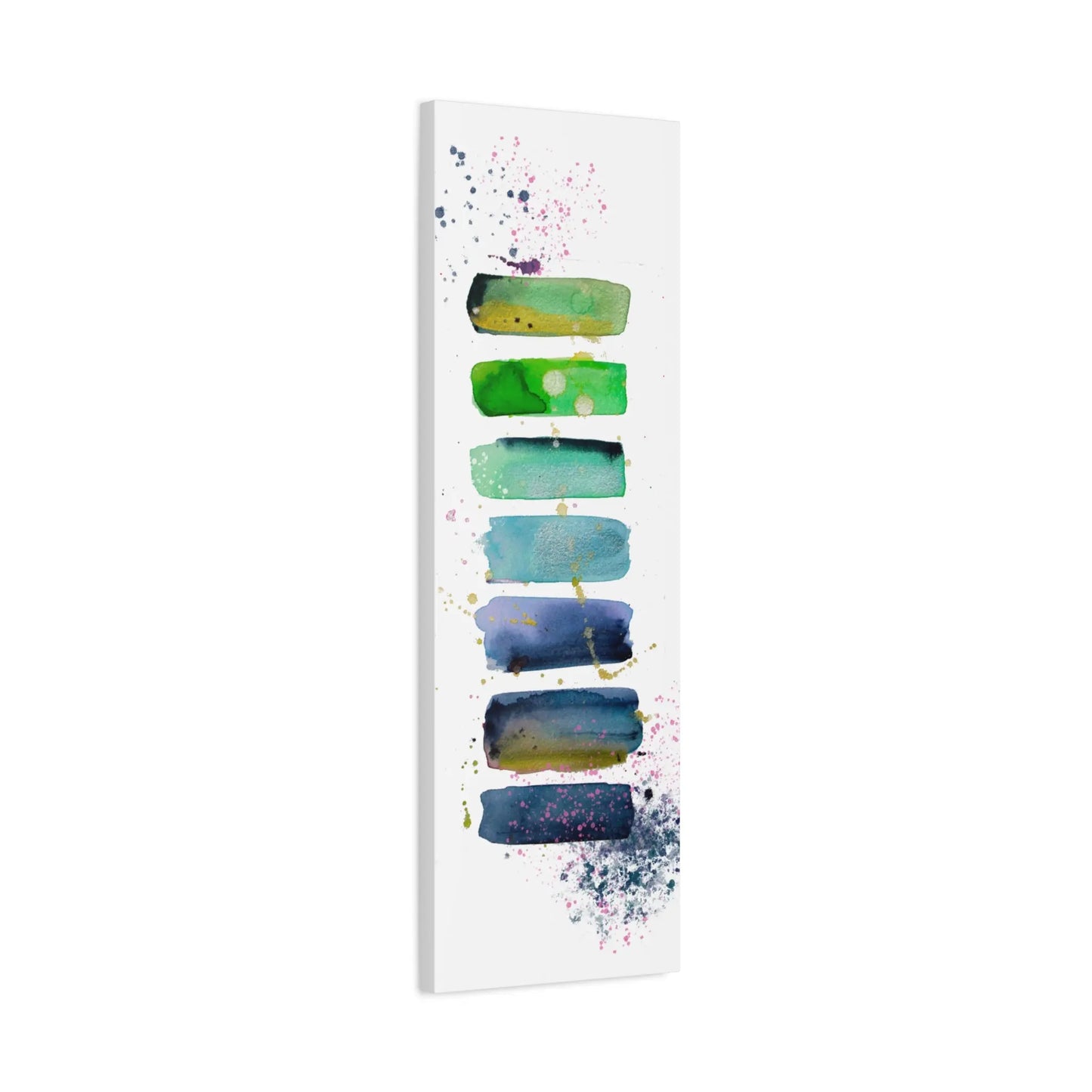 Time Abstract Watercolor Canvas Art Print - The Mood Room By Viddy Pop Art Prints