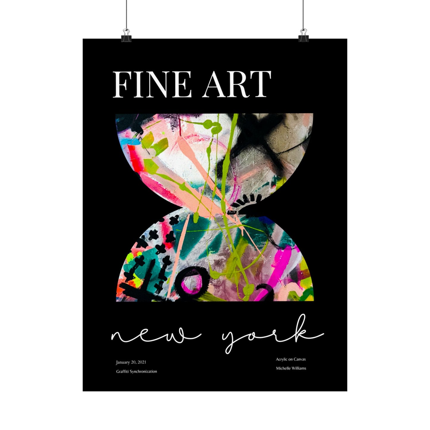Black Fine Art Graffiti Art Print