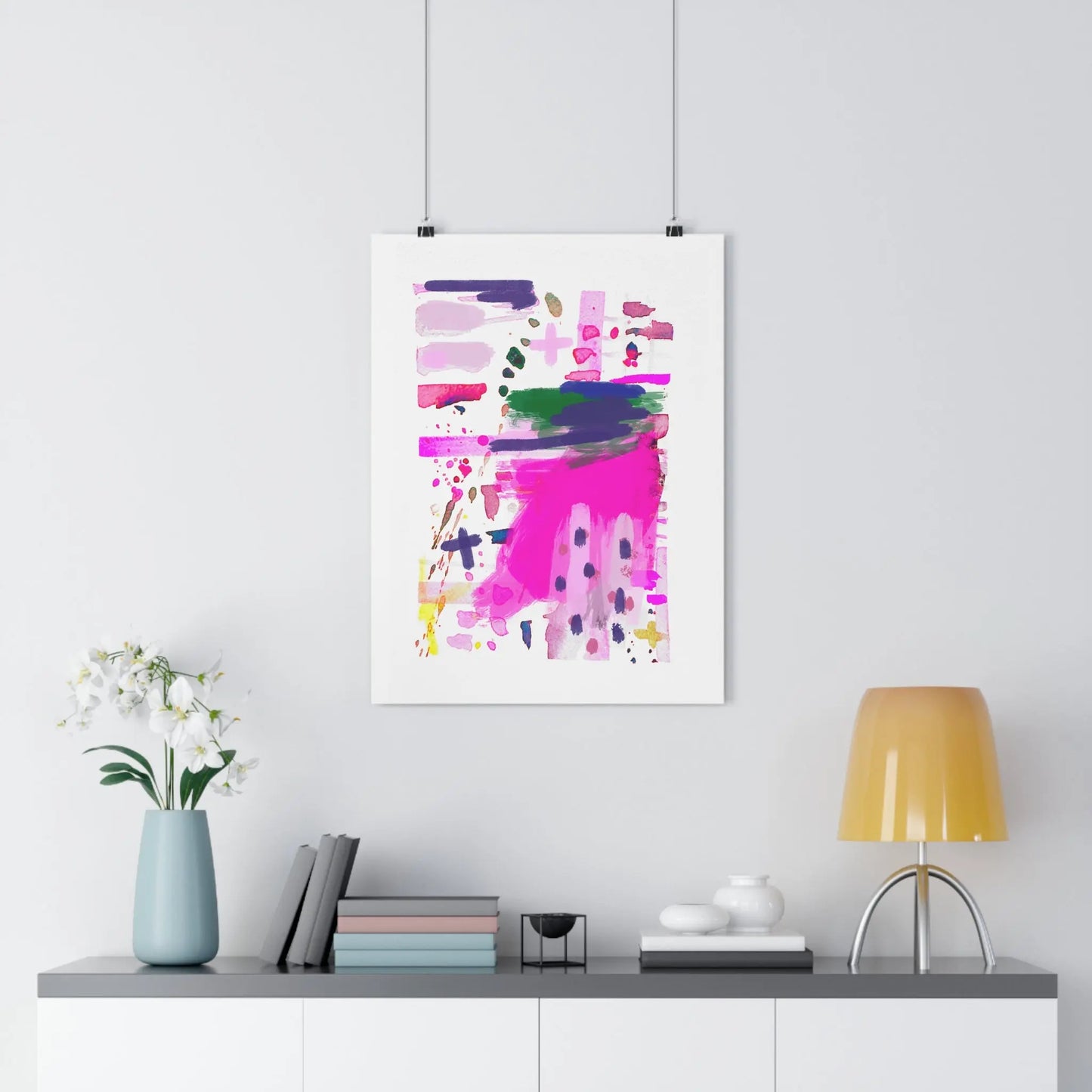"Emily" Abstract Watercolor Art Print - The Mood Room By Viddy Pop Art Prints