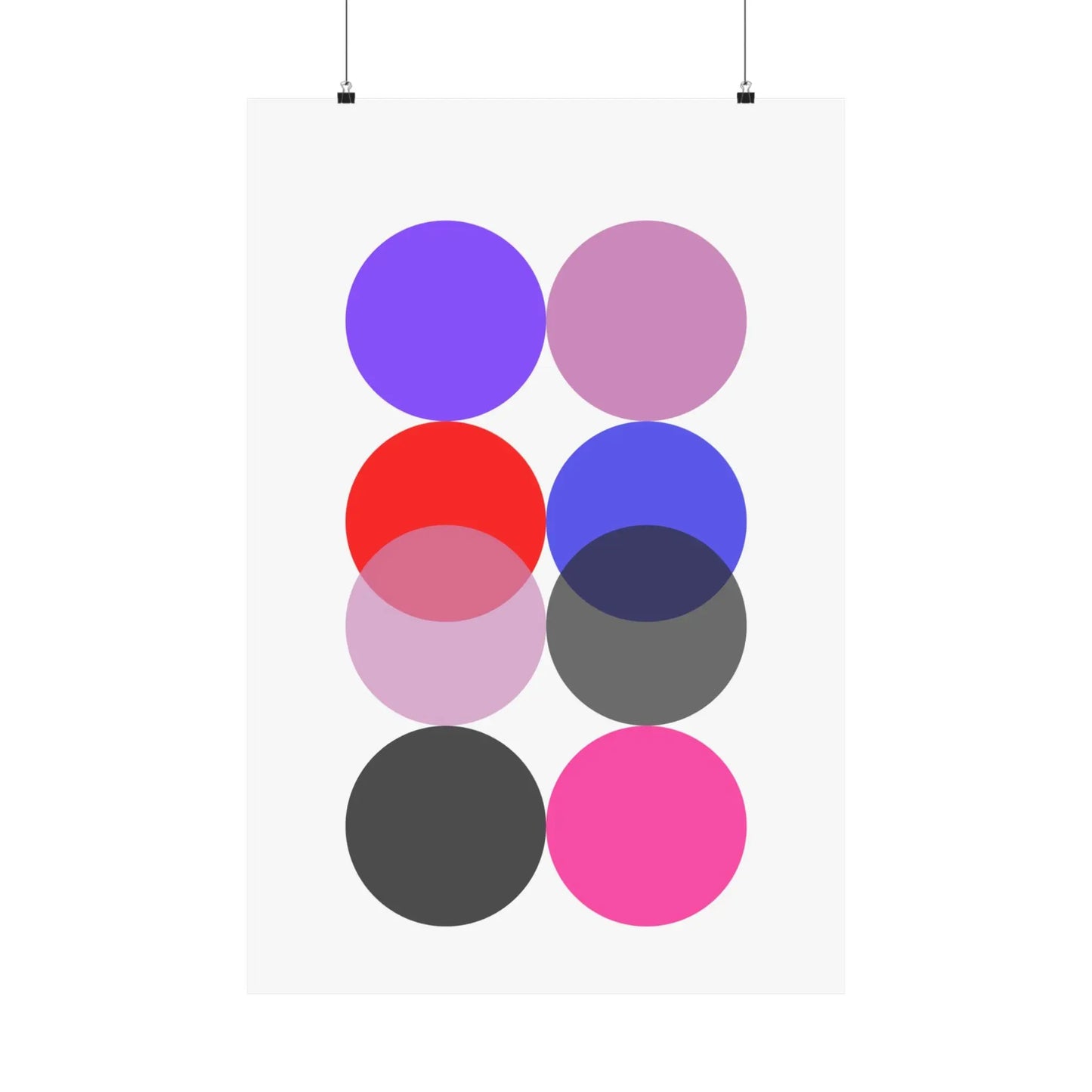 Circles Geometric Art Print - The Mood Room By Viddy Pop Art Prints