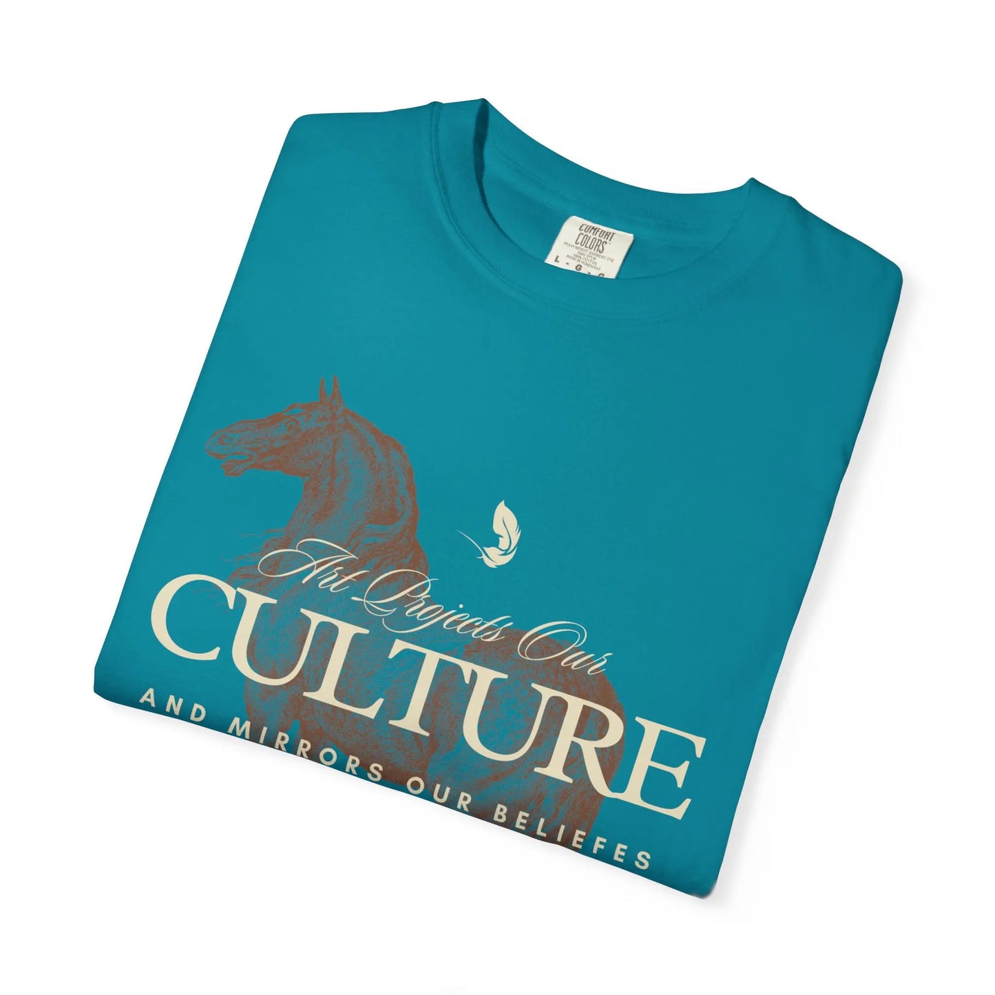 Graphic White Tee Shirt “Art Culture” - The Mood Room By Madison Viddy Pop Art Prints
