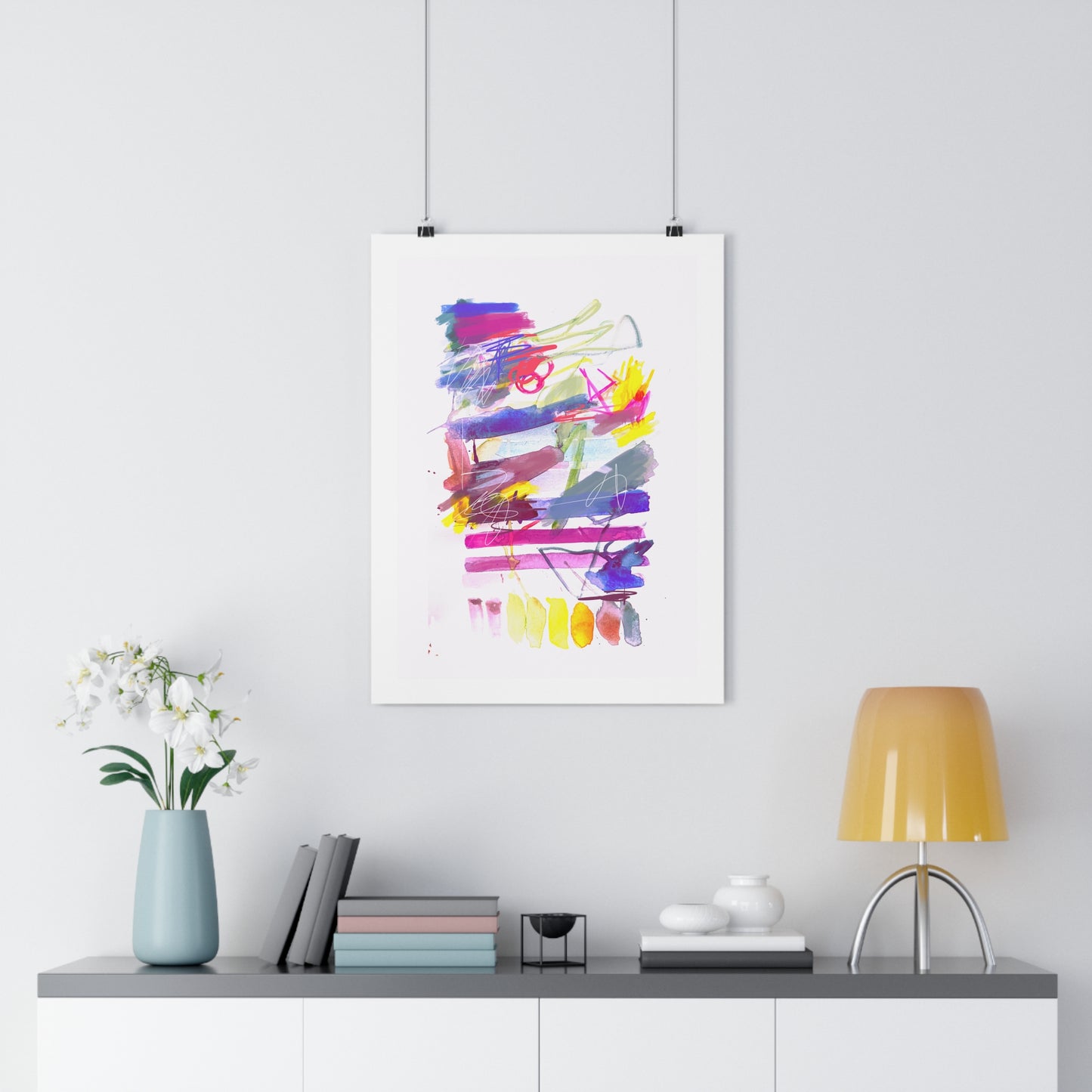 Tenille Abstract Watercolor Art Print - The Mood Room By Viddy Pop Art Prints