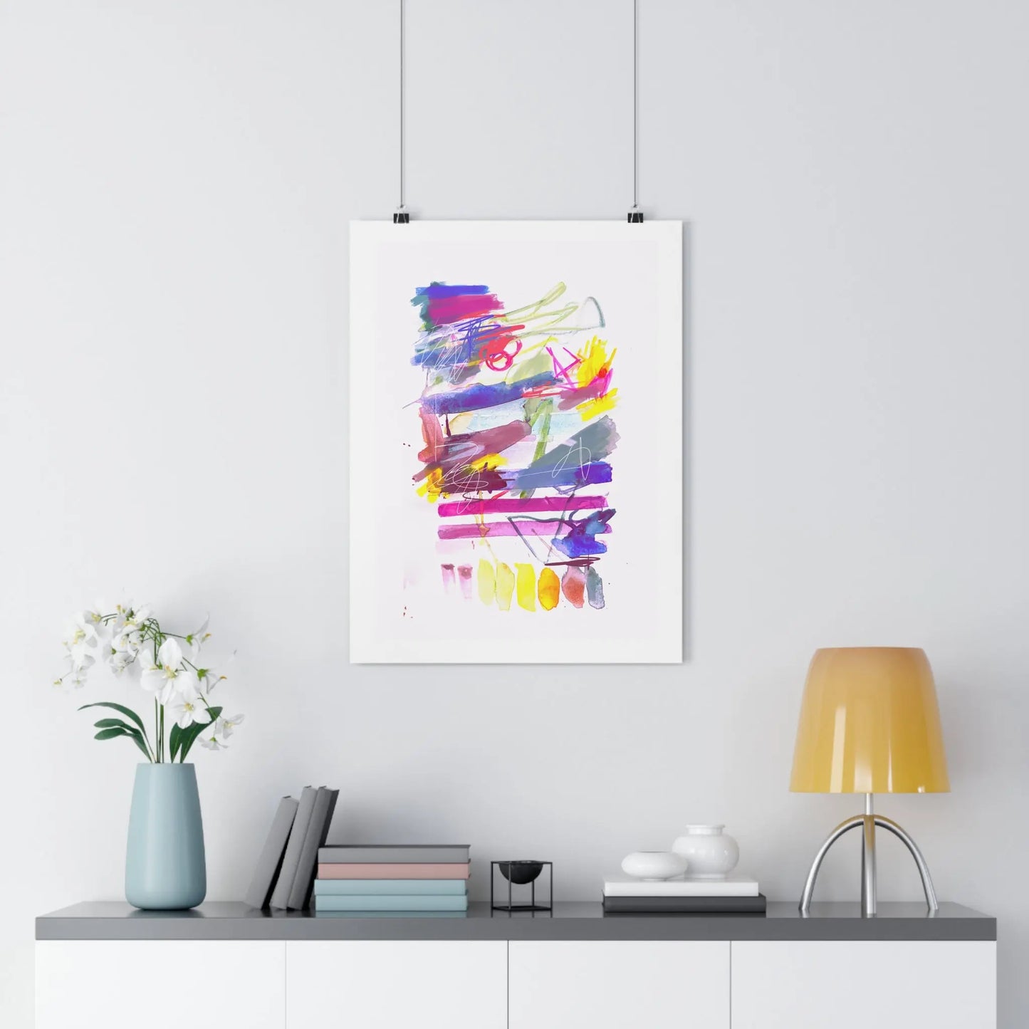 Tenille Abstract Watercolor Art Print - The Mood Room By Viddy Pop Art Prints