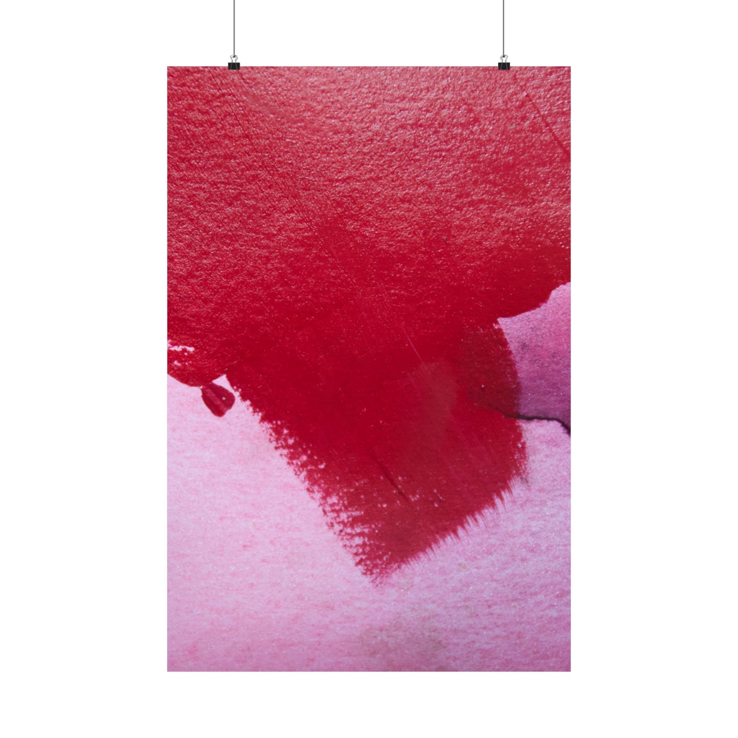 Mink Pink Red and Pink Feminine Acrylic Art Print