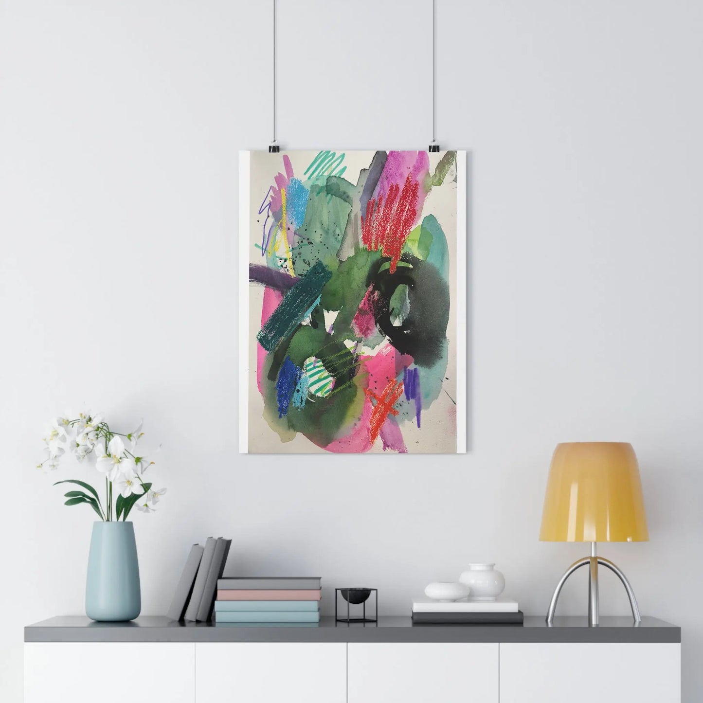 Sunday Splash Abstract Watercolor Art Print - The Mood Room By Viddy Pop Art Prints