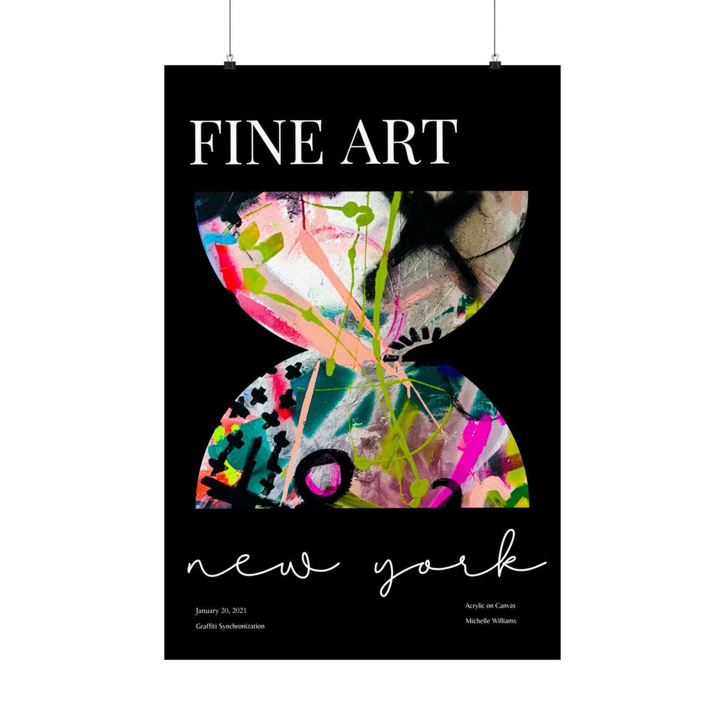 Black Fine Art Graffiti Art Print