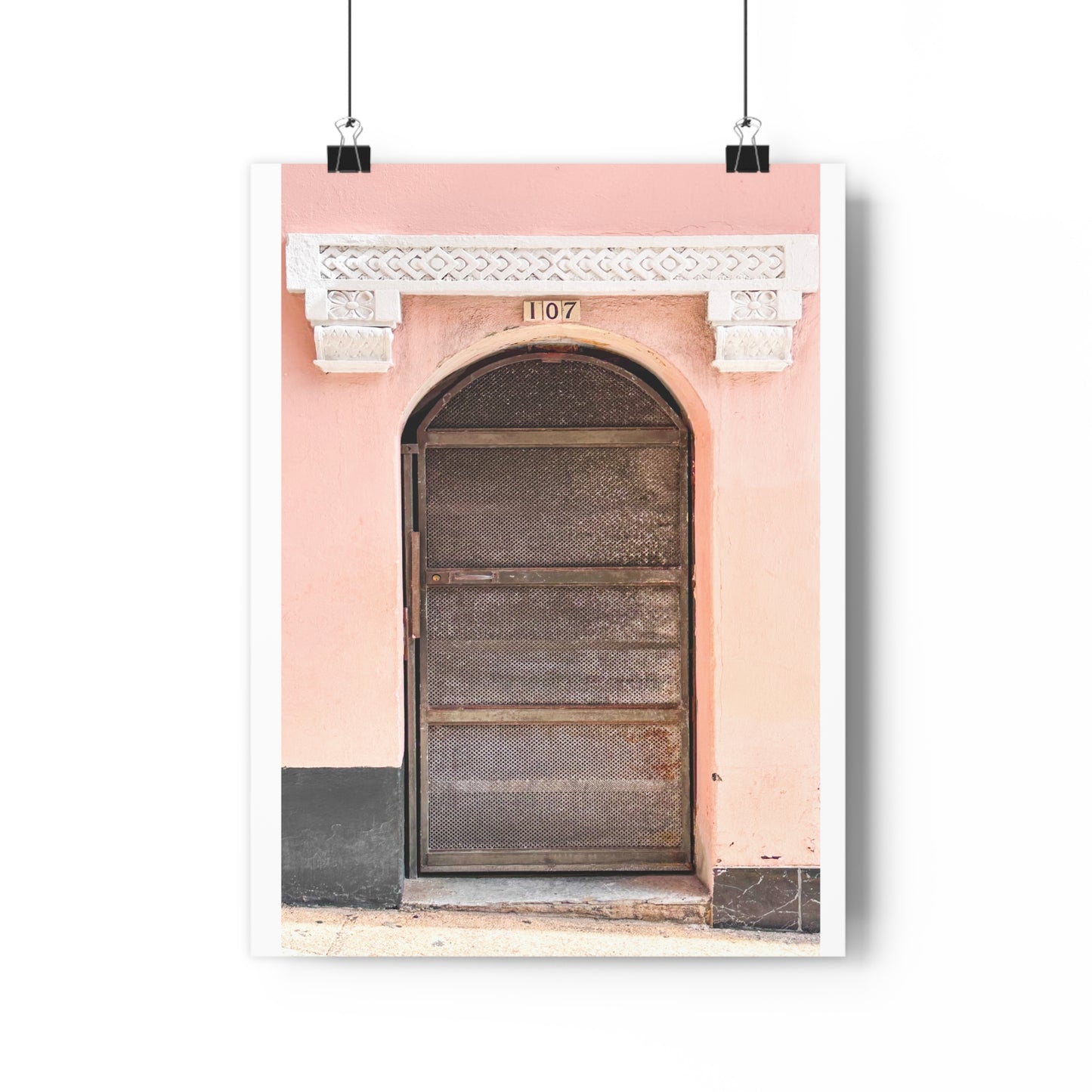 Pink Stucco Travel Absract Watercolor Art Print - The Mood Room By Viddy Pop Art Prints