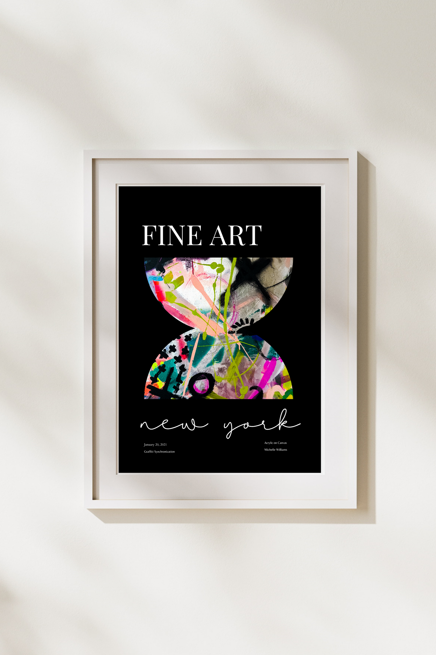 Black Fine Art Graffiti Art Print