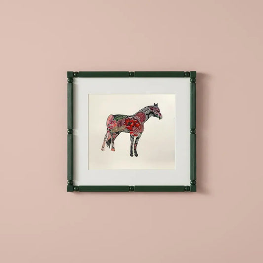 Floral Horse Art Print — Watercolor Floral Horse Silhouette Print - The Mood Room By Madison Viddy Pop Art Prints