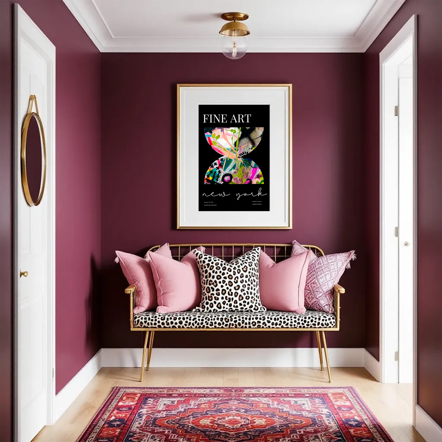 Black Fine Art Graffiti Art Print