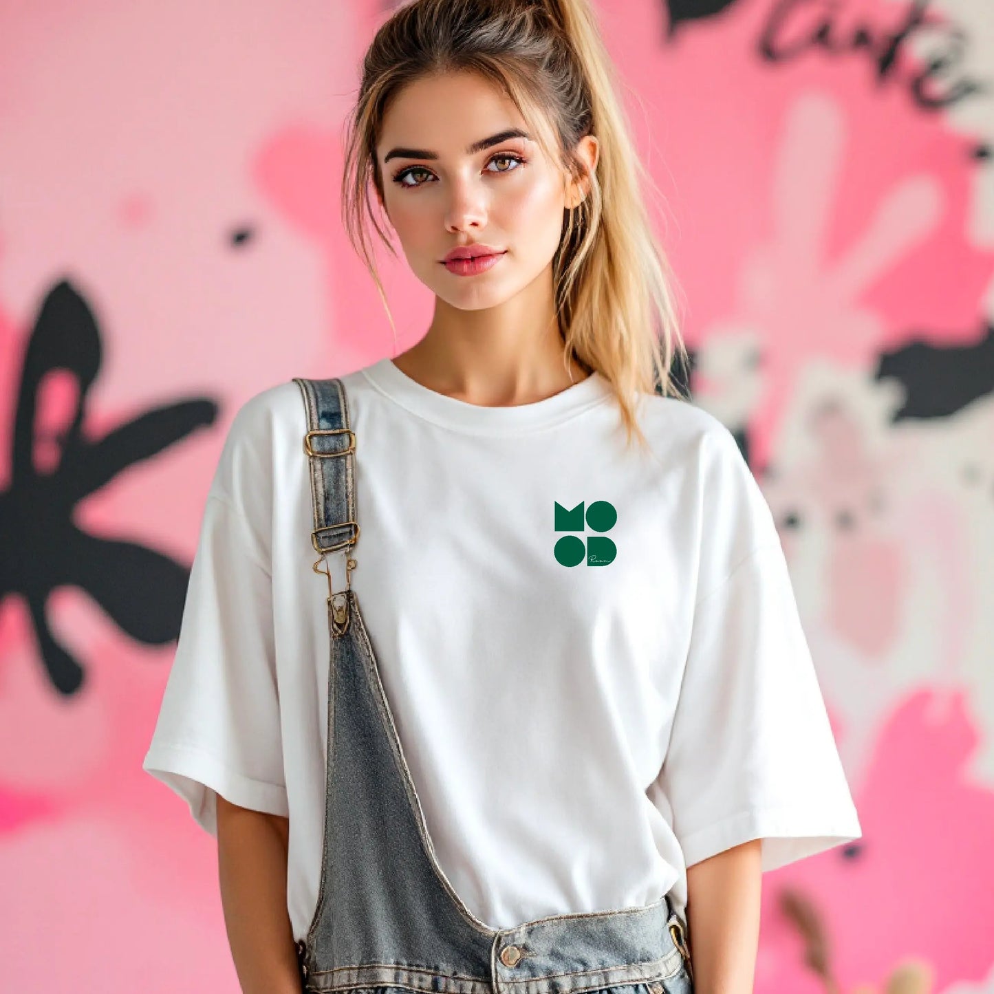 Graphic White Tee – “Eat, Paint, Repeat” - The Mood Room By Madison Viddy Pop Art Prints