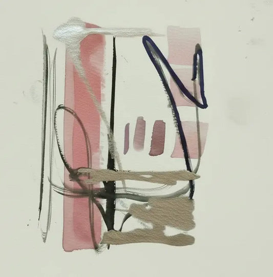 Abstractmini watercolor pink watercolor on a white background with a pink gradient