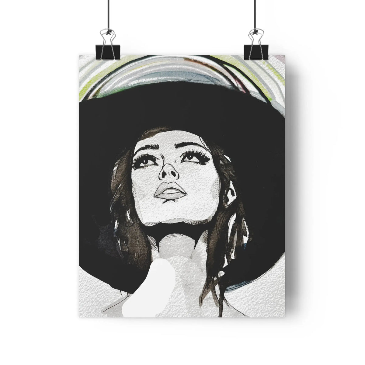 Go West Western Woman Art Print | Watercolor & Ink Wall Art - The Mood Room By Madison Viddy Pop Art Prints