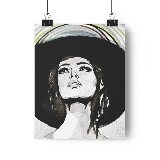 Go West Western Woman Art Print | Watercolor & Ink Wall Art - The Mood Room By Madison Viddy Pop Art Prints