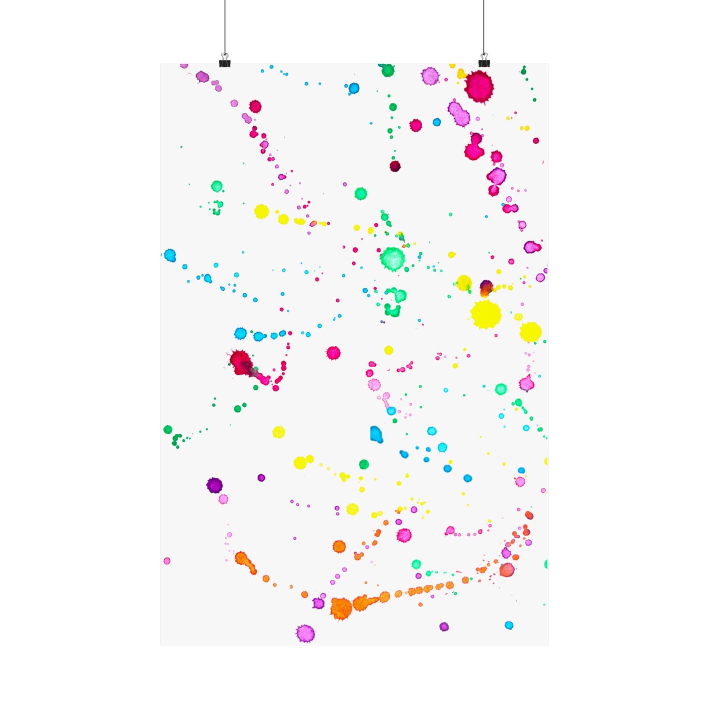 Michelle Abstract Splatter Acrylic Art Print