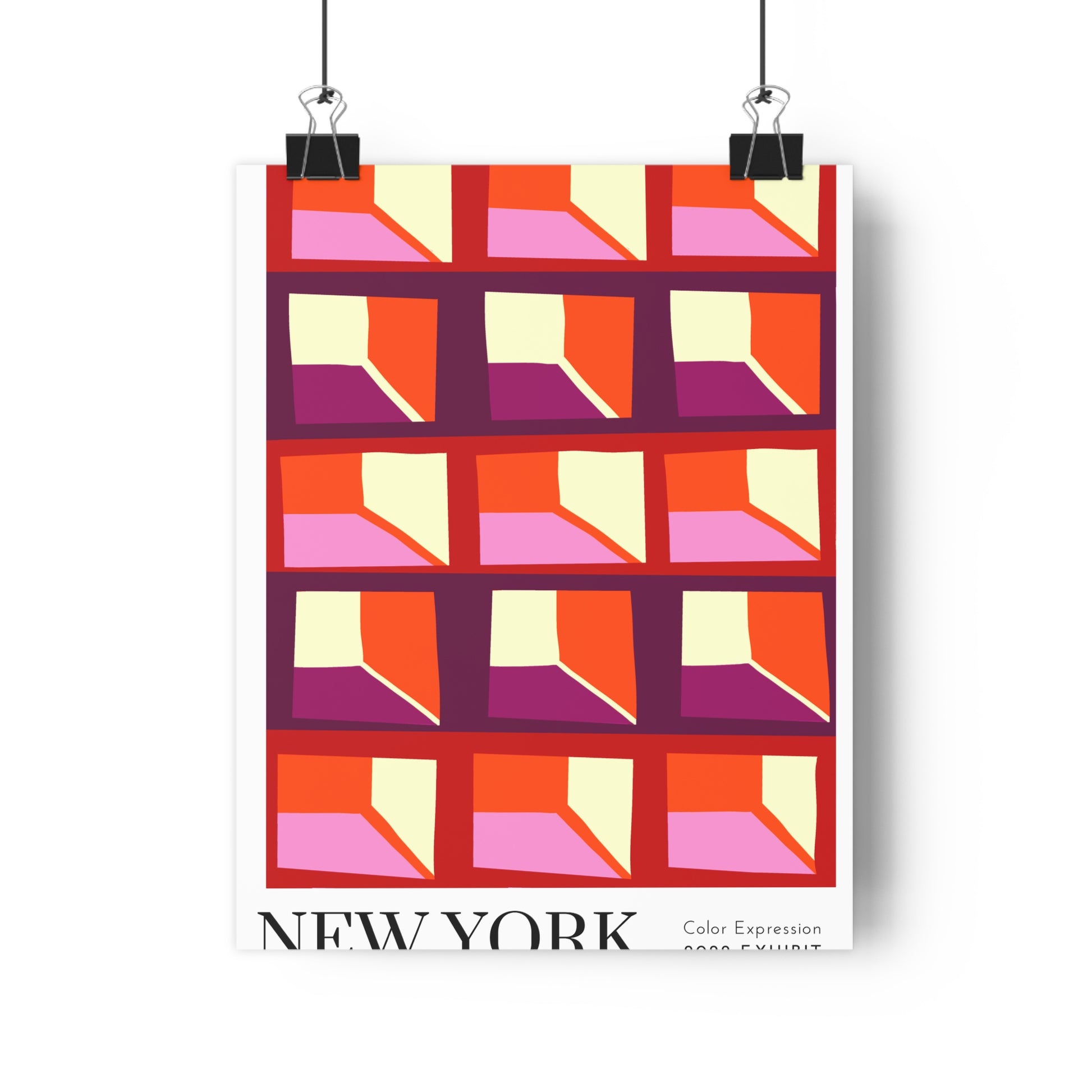 Digital Art New York  Absract Watercolor Art Print - The Mood Room By Viddy Pop Art Prints