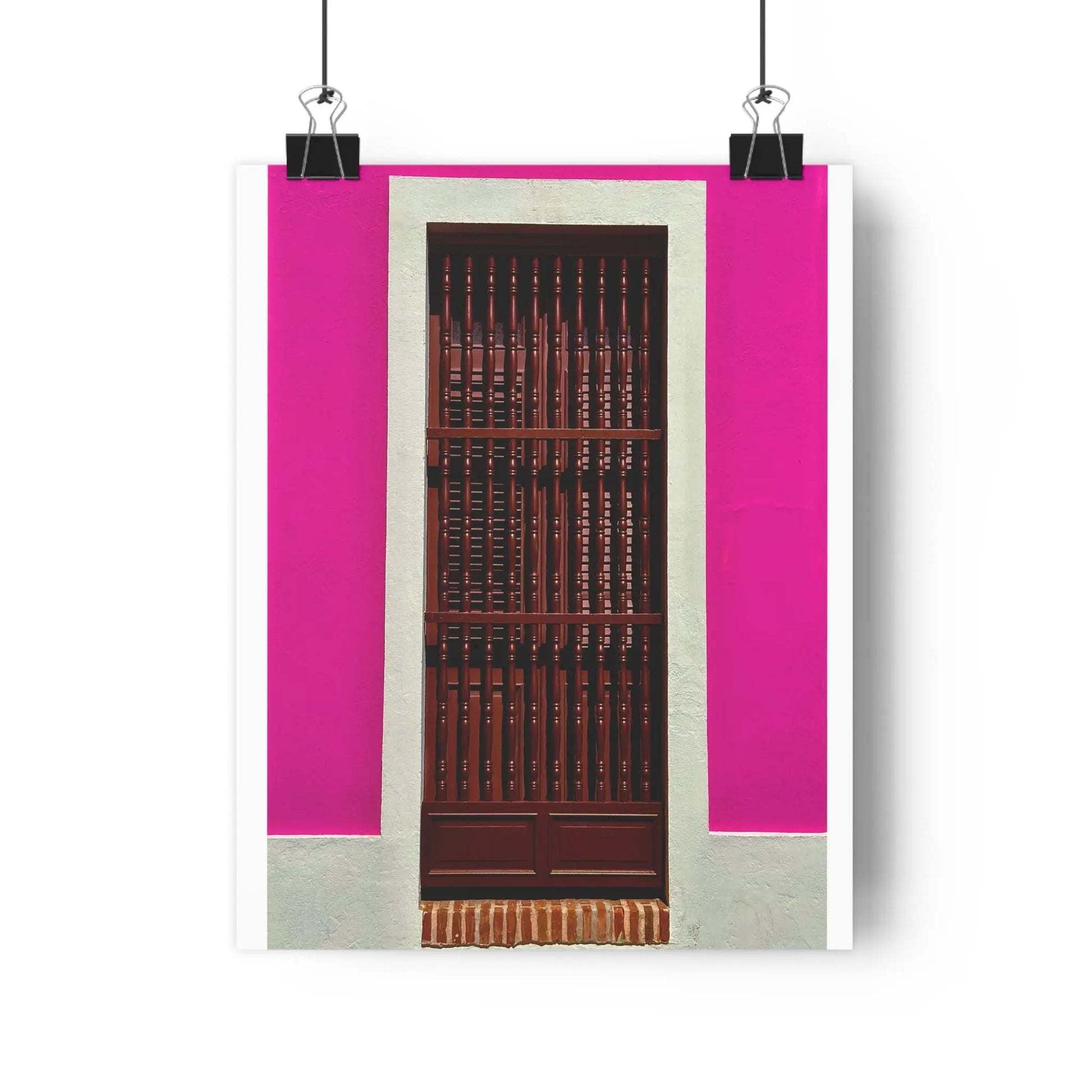 Pink Stucco House Color Photograph Art Print - The Mood Room By Viddy Pop Art Prints