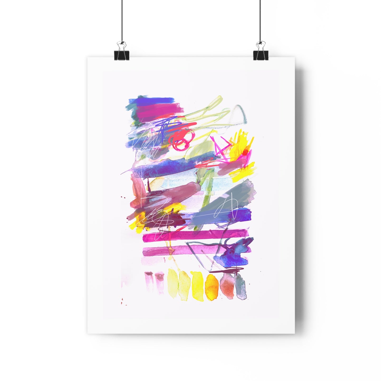 Tenille Abstract Watercolor Art Print - The Mood Room By Viddy Pop Art Prints