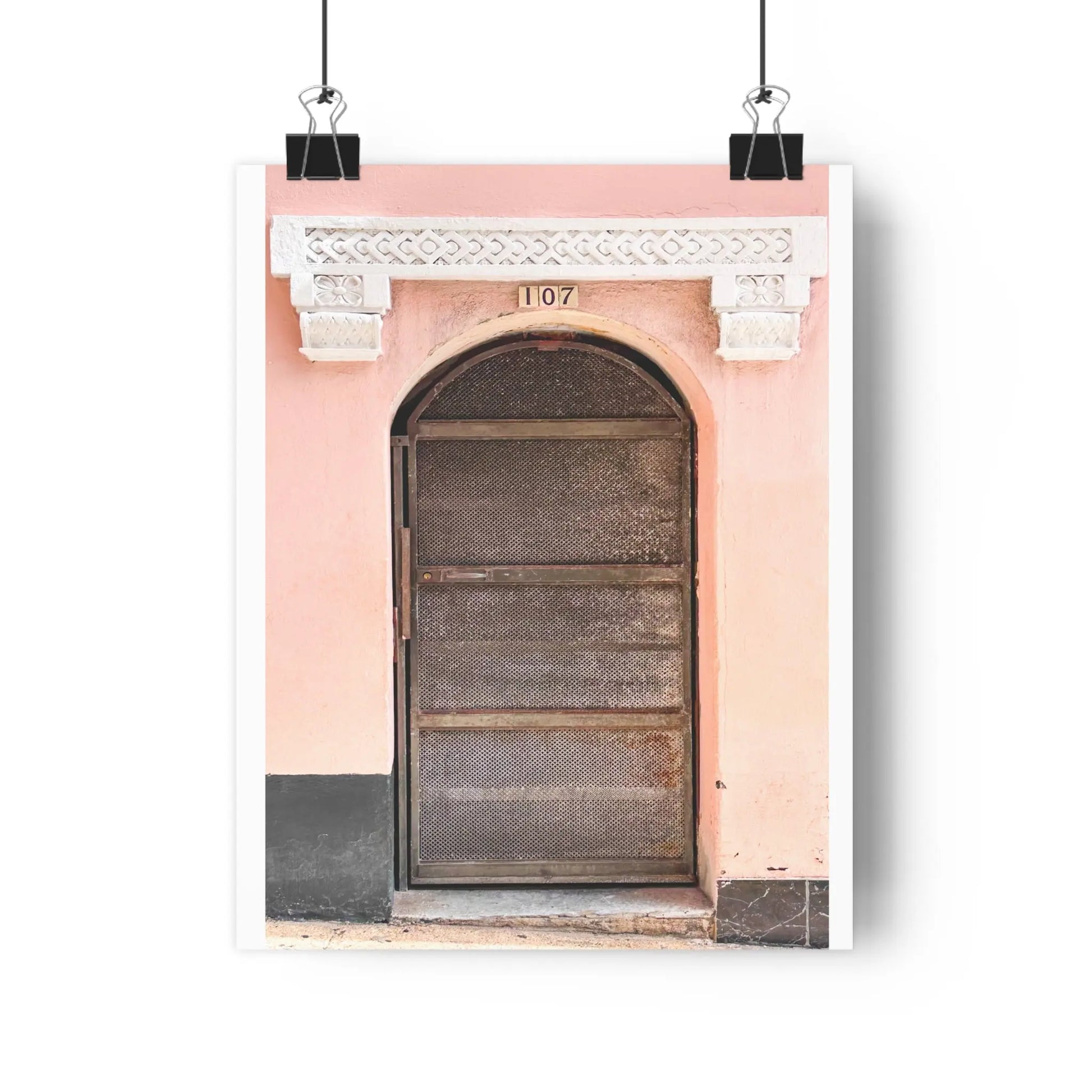 Pink Stucco Travel Absract Watercolor Art Print - The Mood Room By Viddy Pop Art Prints