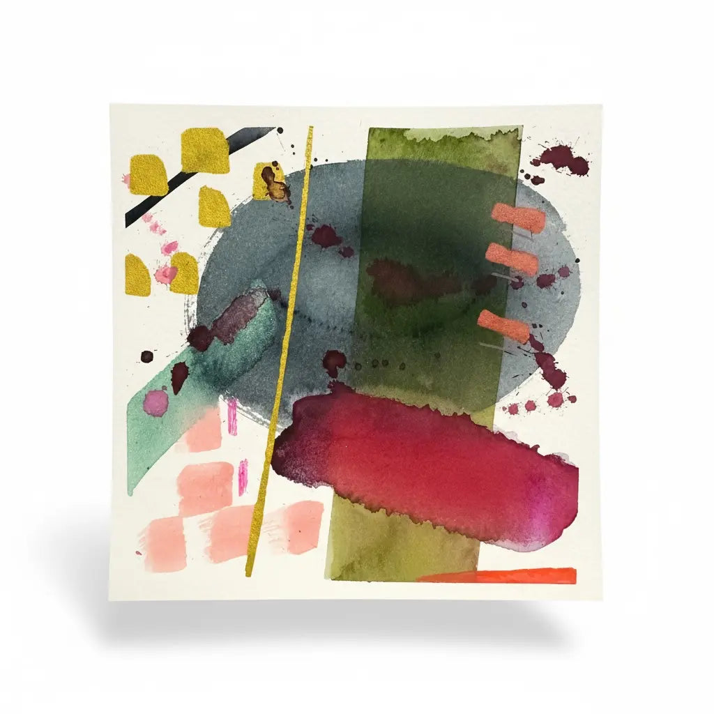 Navy Circle (White Background) - The Mood Room By Madison Viddy Pop Art Prints