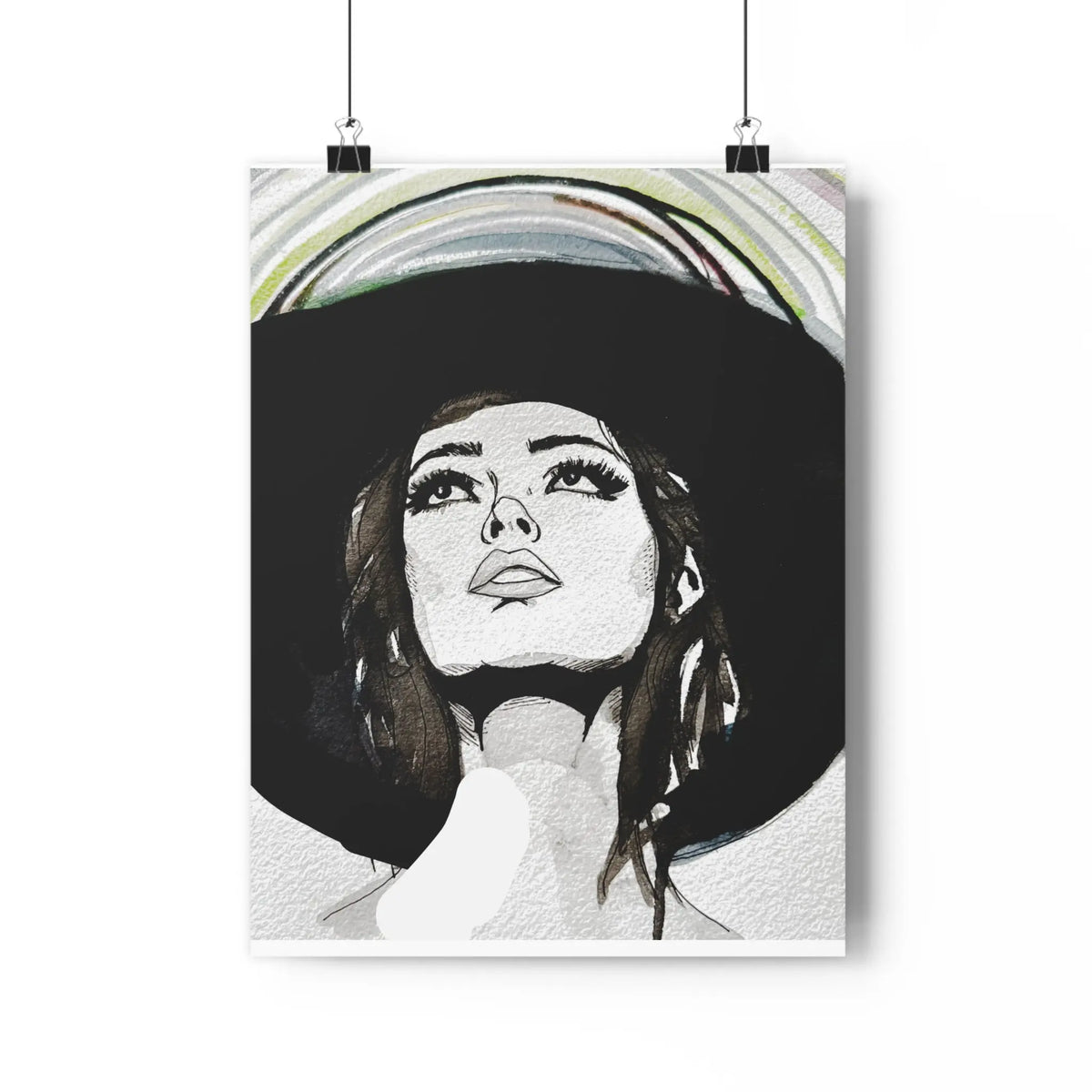 Go West Western Woman Art Print | Watercolor & Ink Wall Art - The Mood Room By Madison Viddy Pop Art Prints