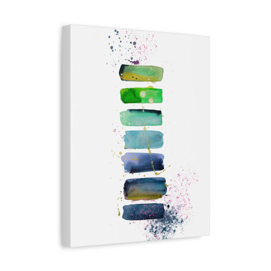 Time Abstract Watercolor Canvas Art Print - The Mood Room By Viddy Pop Art Prints