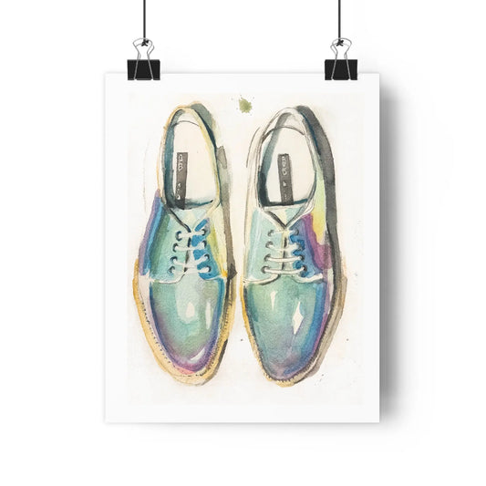 Iridescent Shoes Abstract Watercolor Art Print - The Mood Room By Viddy Pop Art Prints