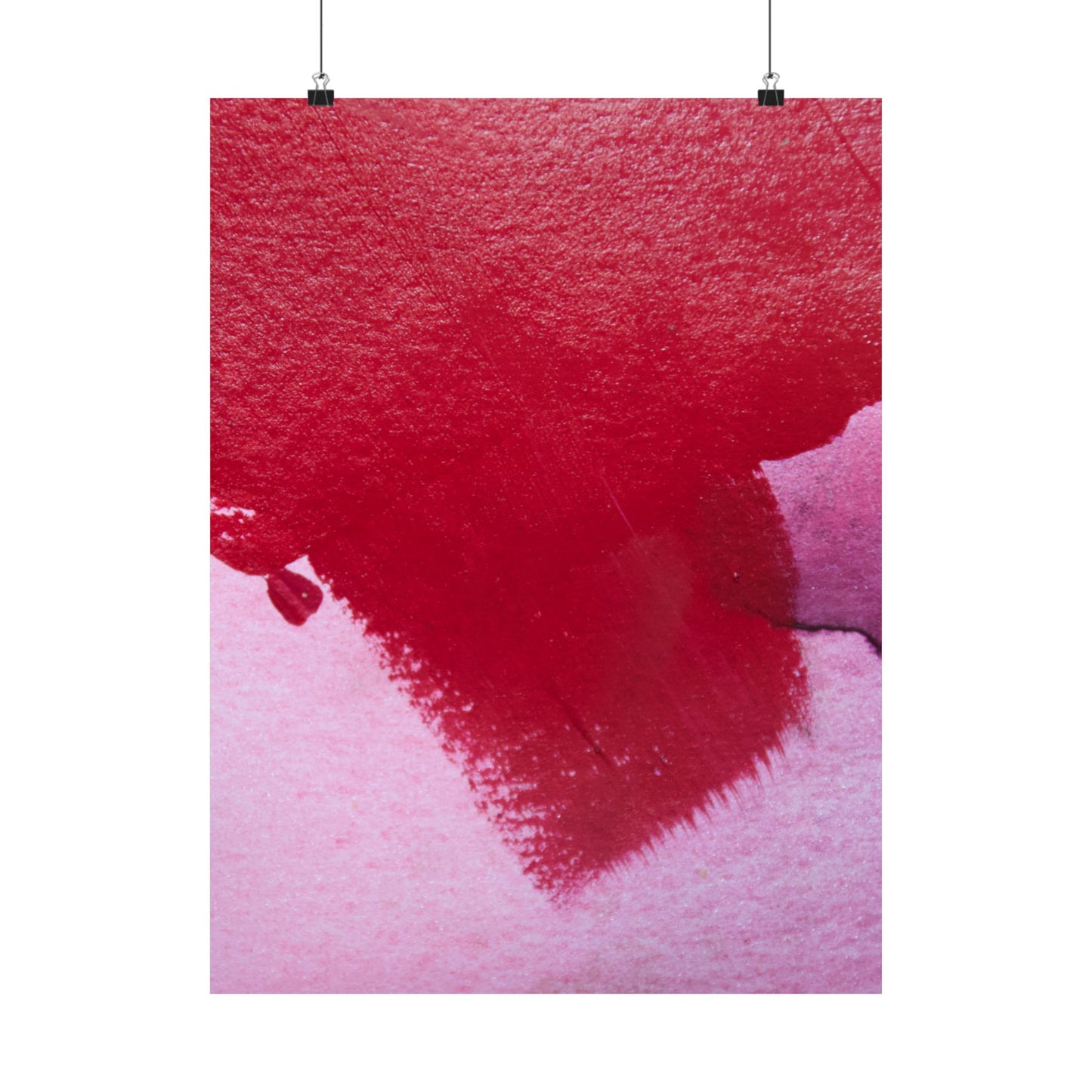 Mink Pink Red and Pink Feminine Acrylic Art Print