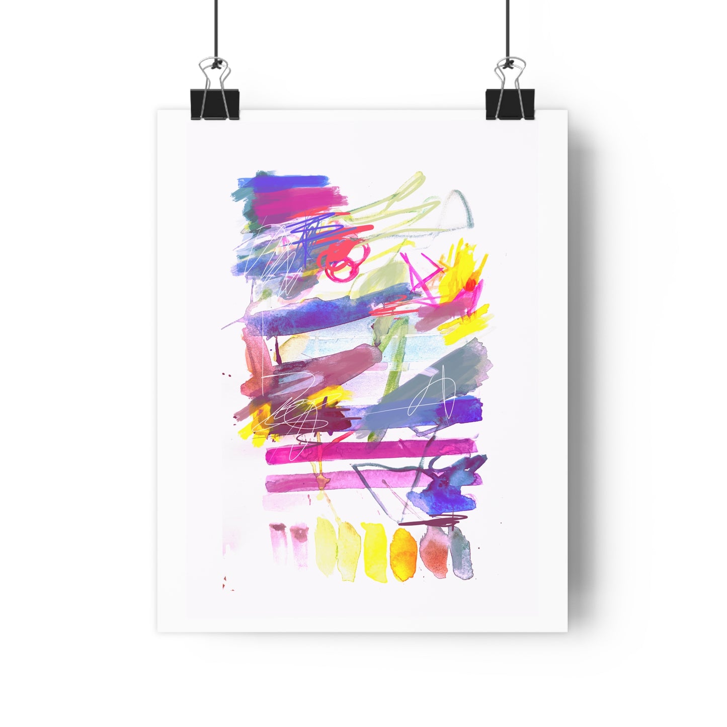 Tenille Abstract Watercolor Art Print - The Mood Room By Viddy Pop Art Prints