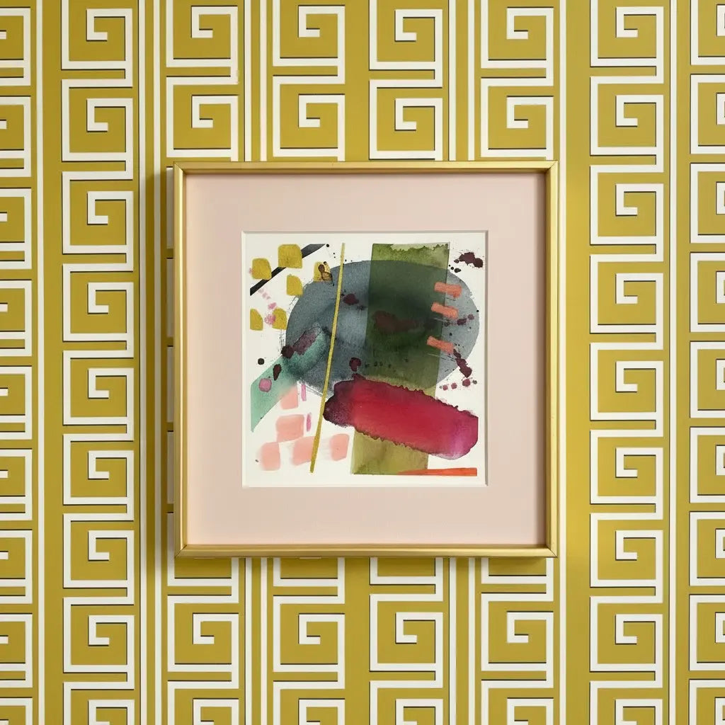 Navy Circle (White Background) - The Mood Room By Madison Viddy Pop Art Prints