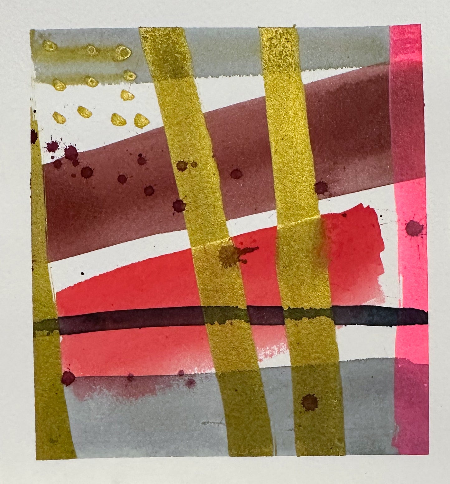 Color Study Gold Abstract Painting - The Mood Room By Madison Viddy Pop Art Prints