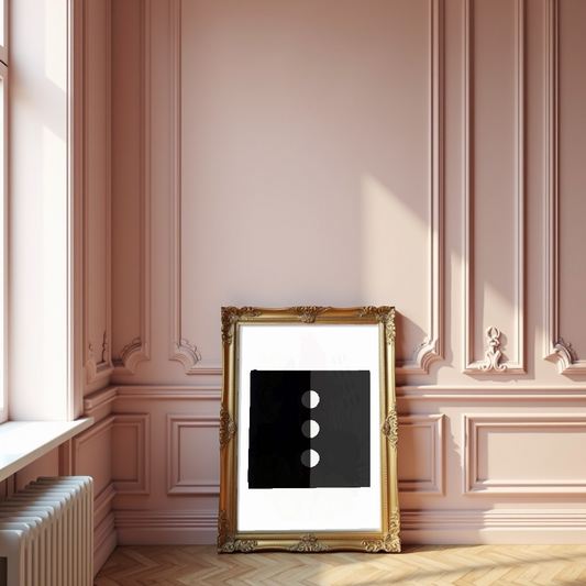 Kourts Black and White Geometric Art Print - The Mood Room By Viddy Pop Art Prints