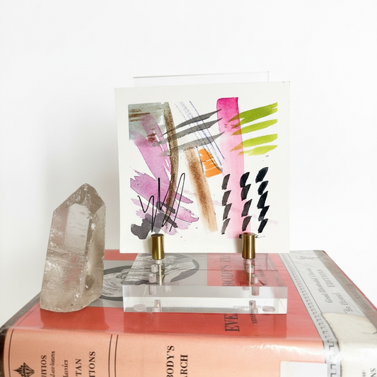 Copper Craze – Mini Abstract Watercolor | 4.5” x 5” Original Painting - The Mood Room By Madison Viddy Pop Art Prints