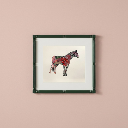 Floral Horse Art Print — Watercolor Floral Horse Silhouette Print - The Mood Room By Madison Viddy Pop Art Prints