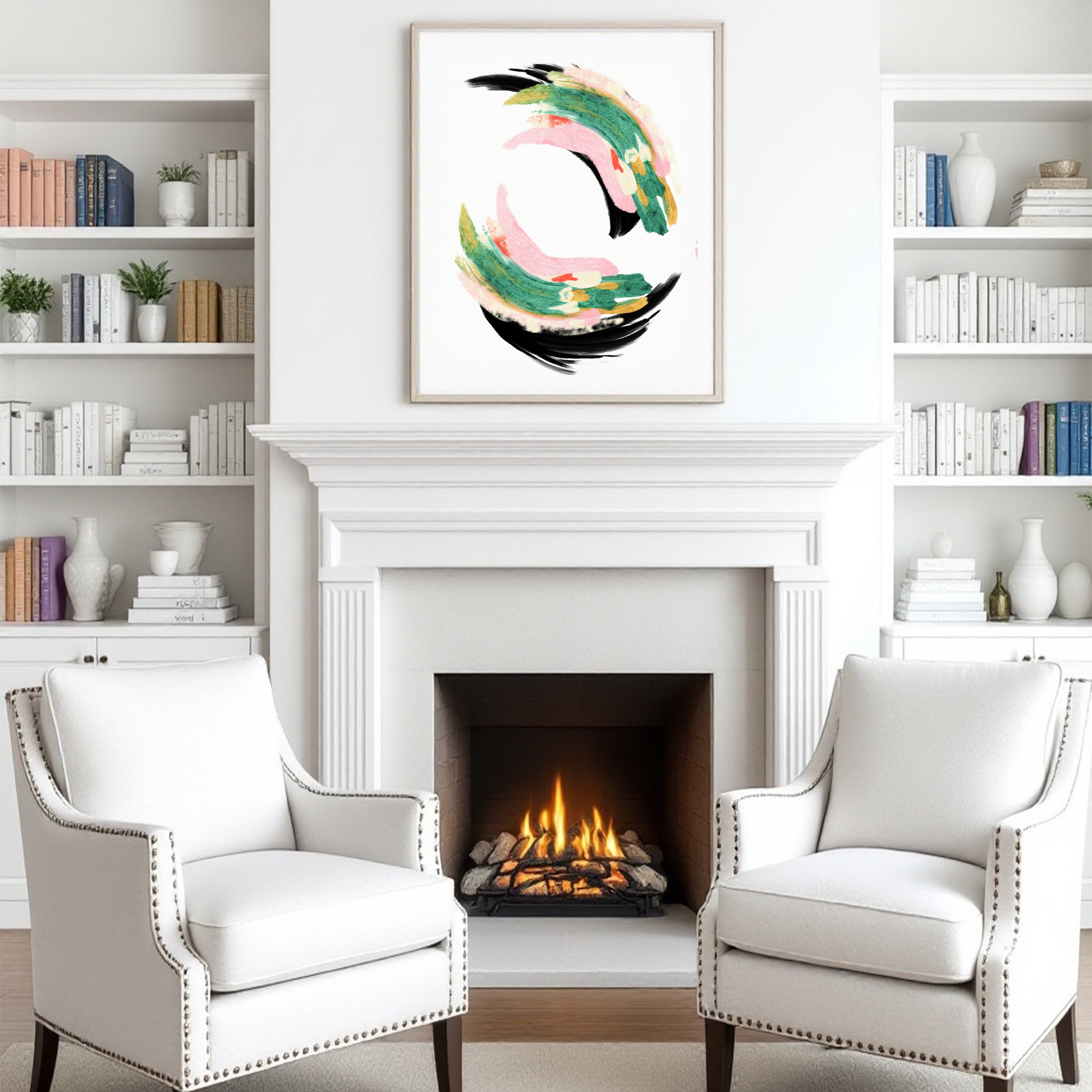 Kiara Swirl Colorful Acrylic Art Print - The Mood Room By Viddy Pop Art Prints