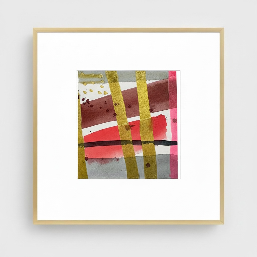 Color Study Gold Abstract Painting - The Mood Room By Madison Viddy Pop Art Prints
