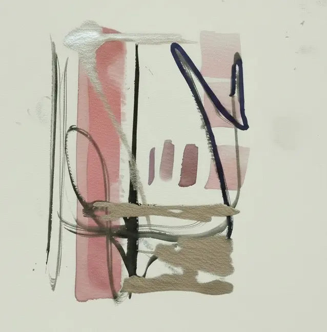 Abstractmini watercolor pink watercolor on a white background with a pink gradient